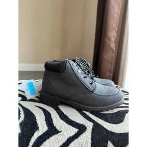 Children's Place Boy's black casual boot, size 1, NWT